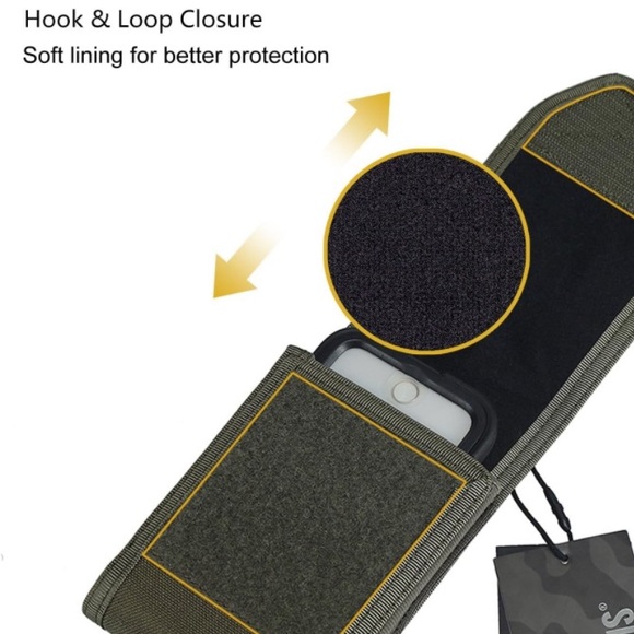 Tactical Universal Phone Holster Cell Phone Pouch Belt Holder - Picture 9 of 10